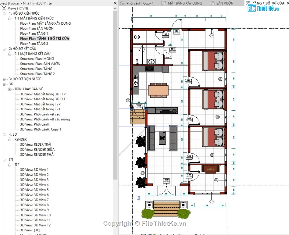 file revit biệt thự 1 tầng,Revit biệt thự vườn,Bản vẽ revit biệt thự,Biệt thự mái nhật revit,File revit nhà vườn,File revit nhà 1 tầng